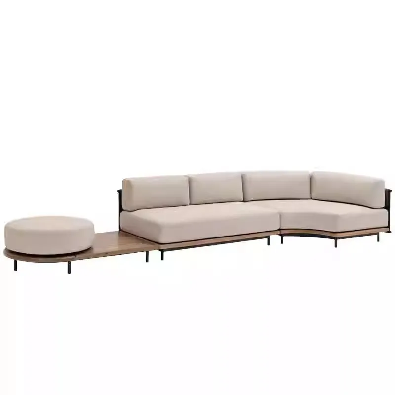 Outdoor Furniture Sofa - Noordse outdoor rotan bank villa binnenplaats