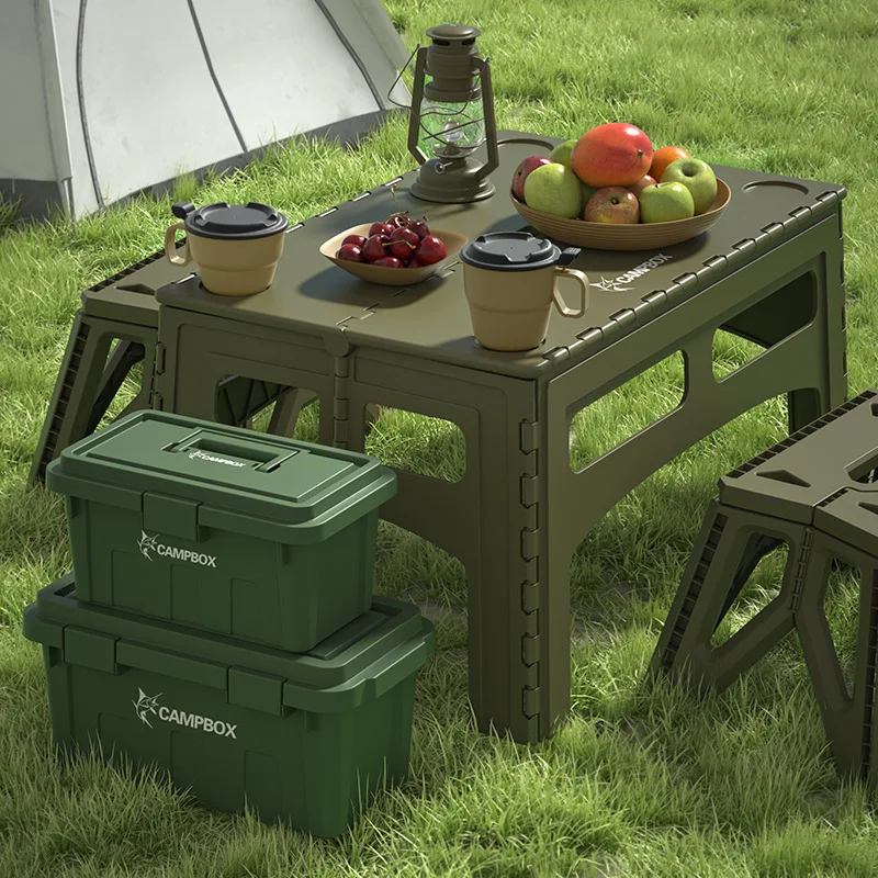 Outdoor Furniture Exhibition - Opvouwbare draagbare buiten verlengde plastic campingtafel