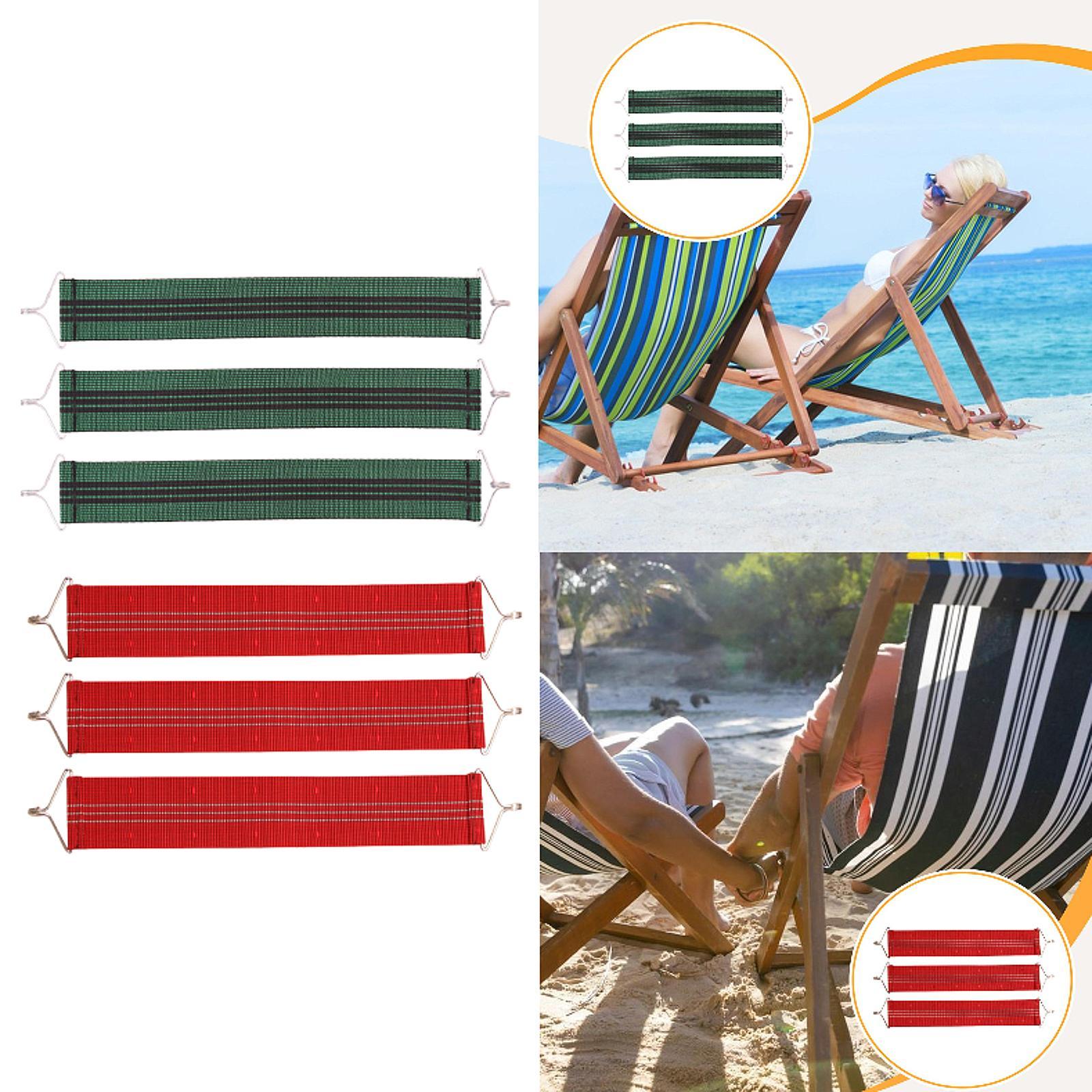 Outdoor Furniture Replacement Fabric - 3-delige vervangingskoorden voor terrasstoelen fauteuil verstevigingsriemen