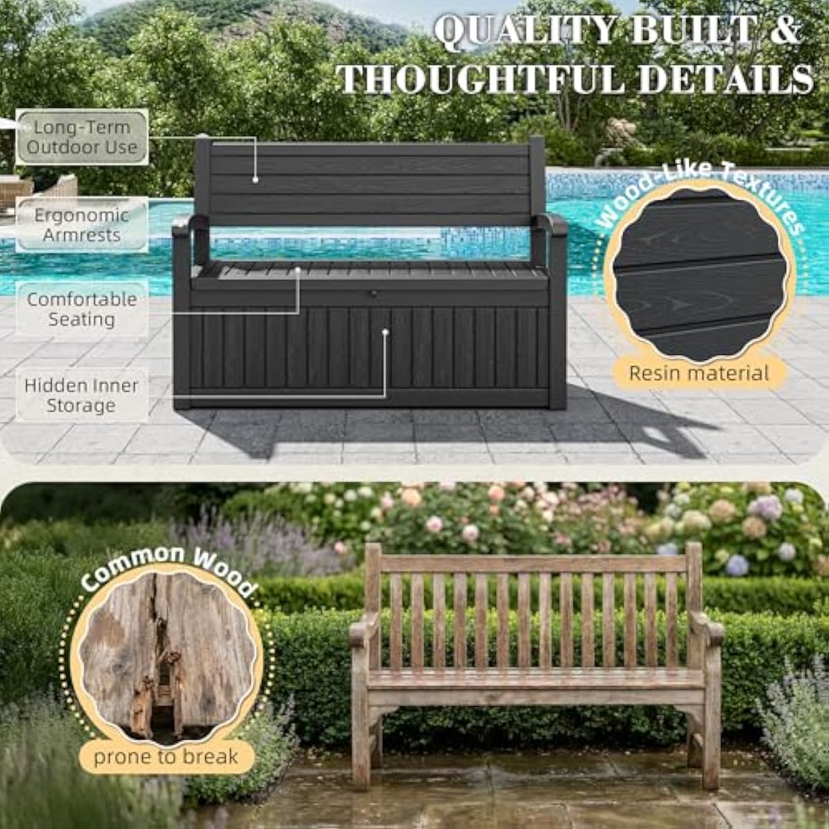 80 Gallon Buitenberging Bank D - Outdoor Furniture Cushion recensie en prijs