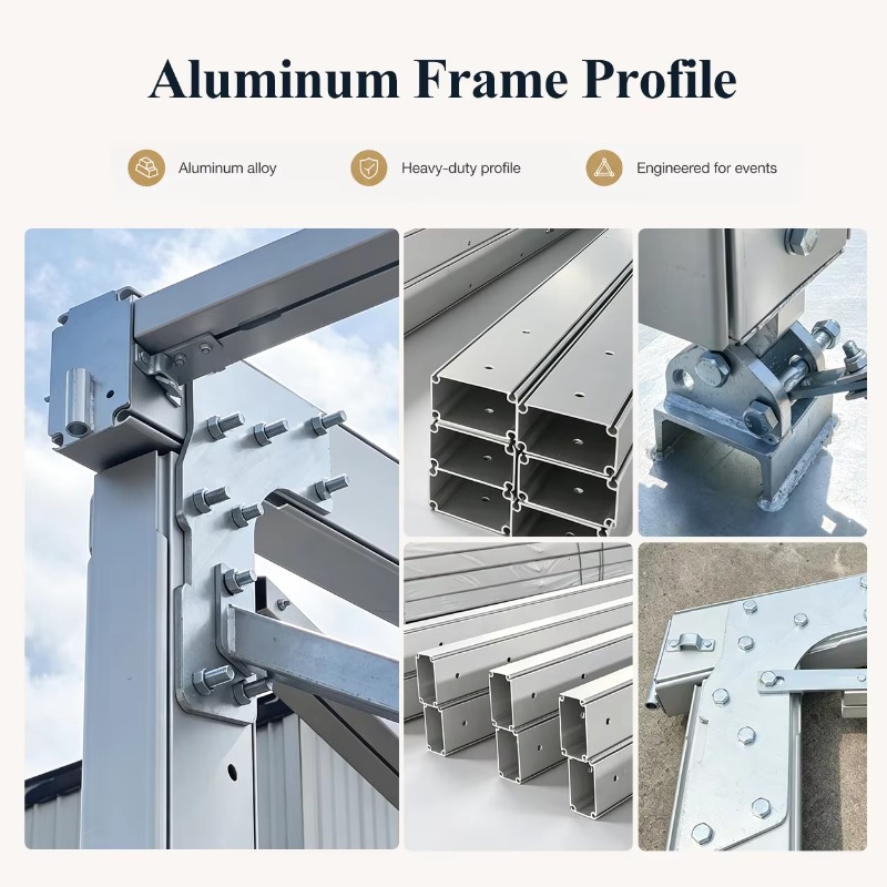 Aanpasbare buitenaluminium 5x5 - Outdoor Furniture Exhibition recensie en prijs