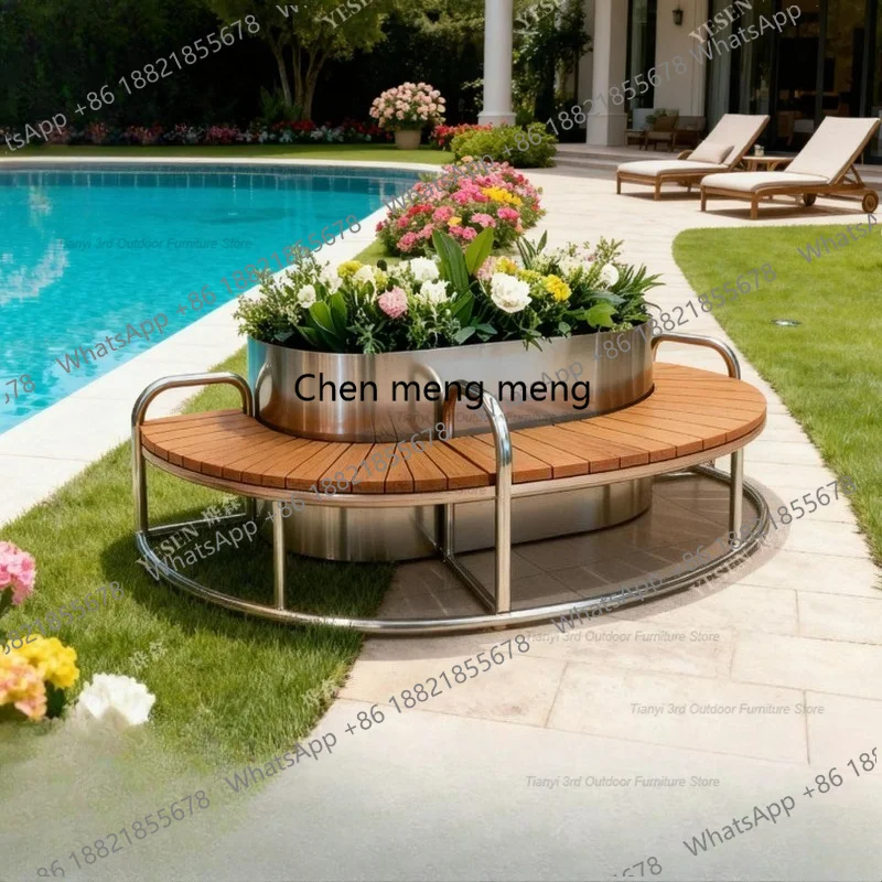 D80 RVS Bloembak Zitbank Buite - Garden Bench Metal recensie en prijs
