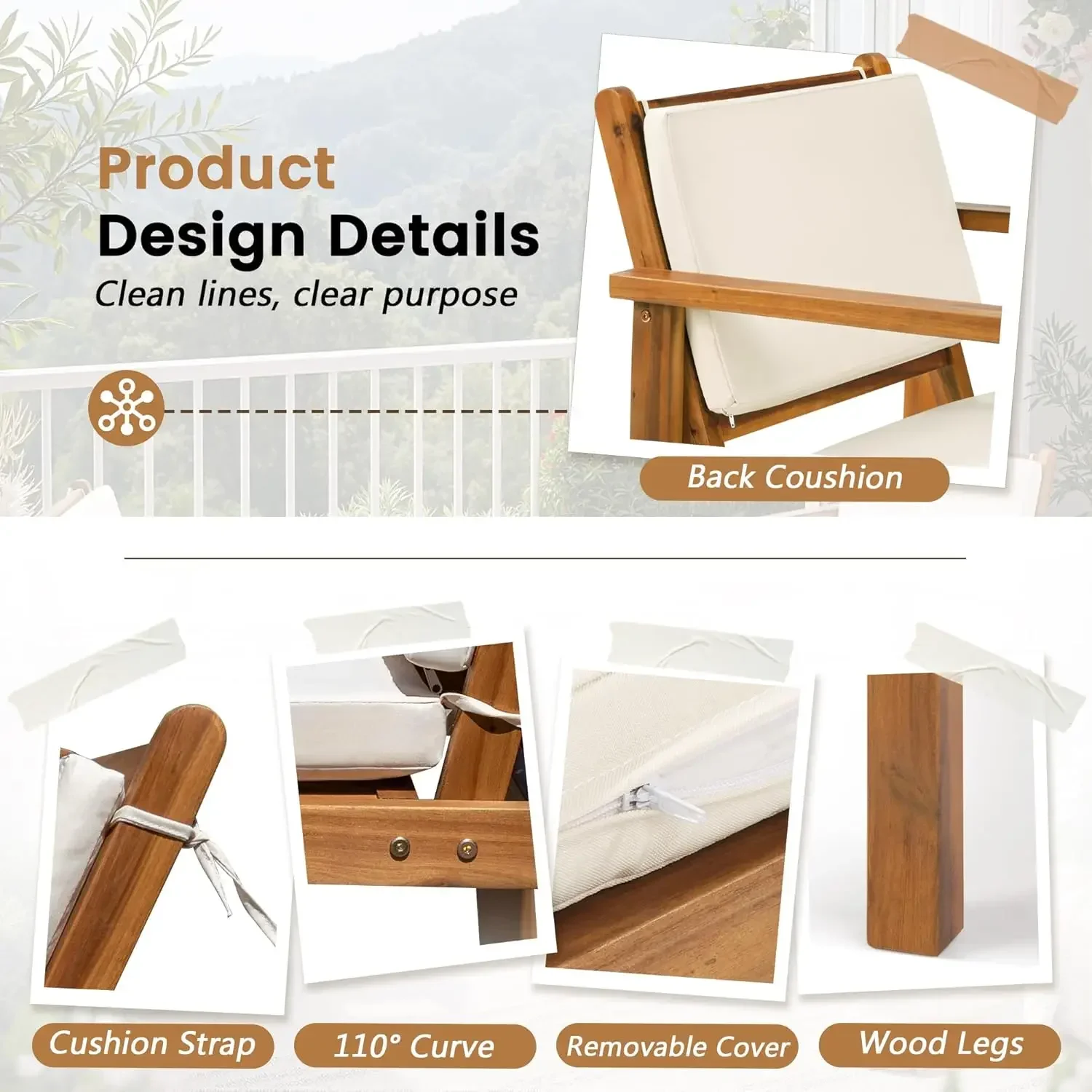 Tuinstoelen 3-delig tuinmeubil - Outdoor Furniture Cushion recensie en prijs