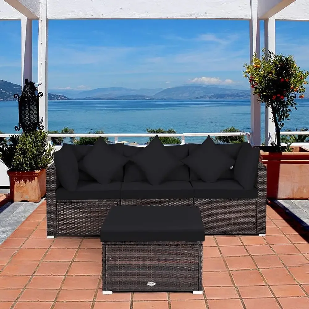4-delige loungeset van riet vo - Outdoor Furniture Cushion recensie en prijs