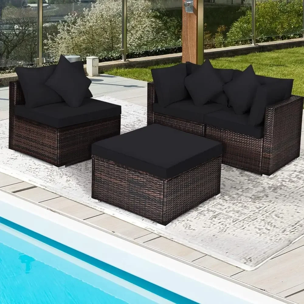 4-delige loungeset van riet vo - Outdoor Furniture Cushion recensie en prijs