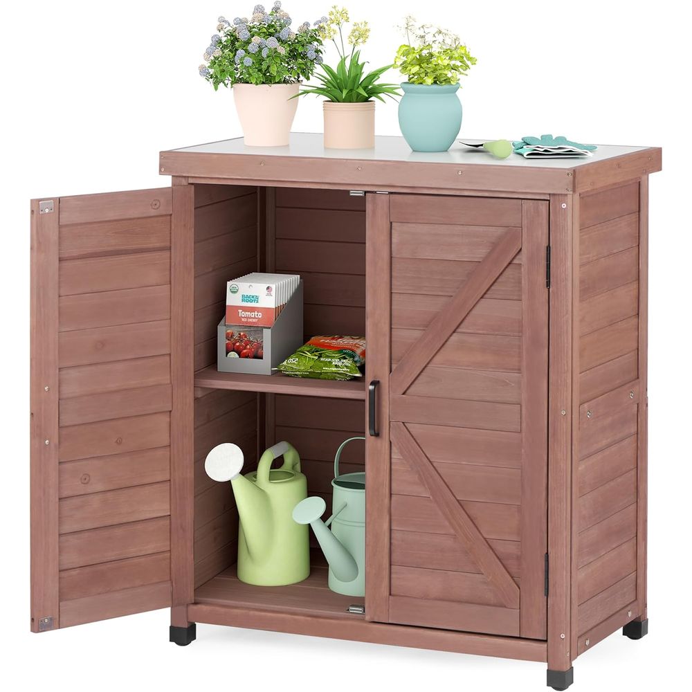 Opbergkast voor buiten & plant - Garden Bench Metal recensie en prijs