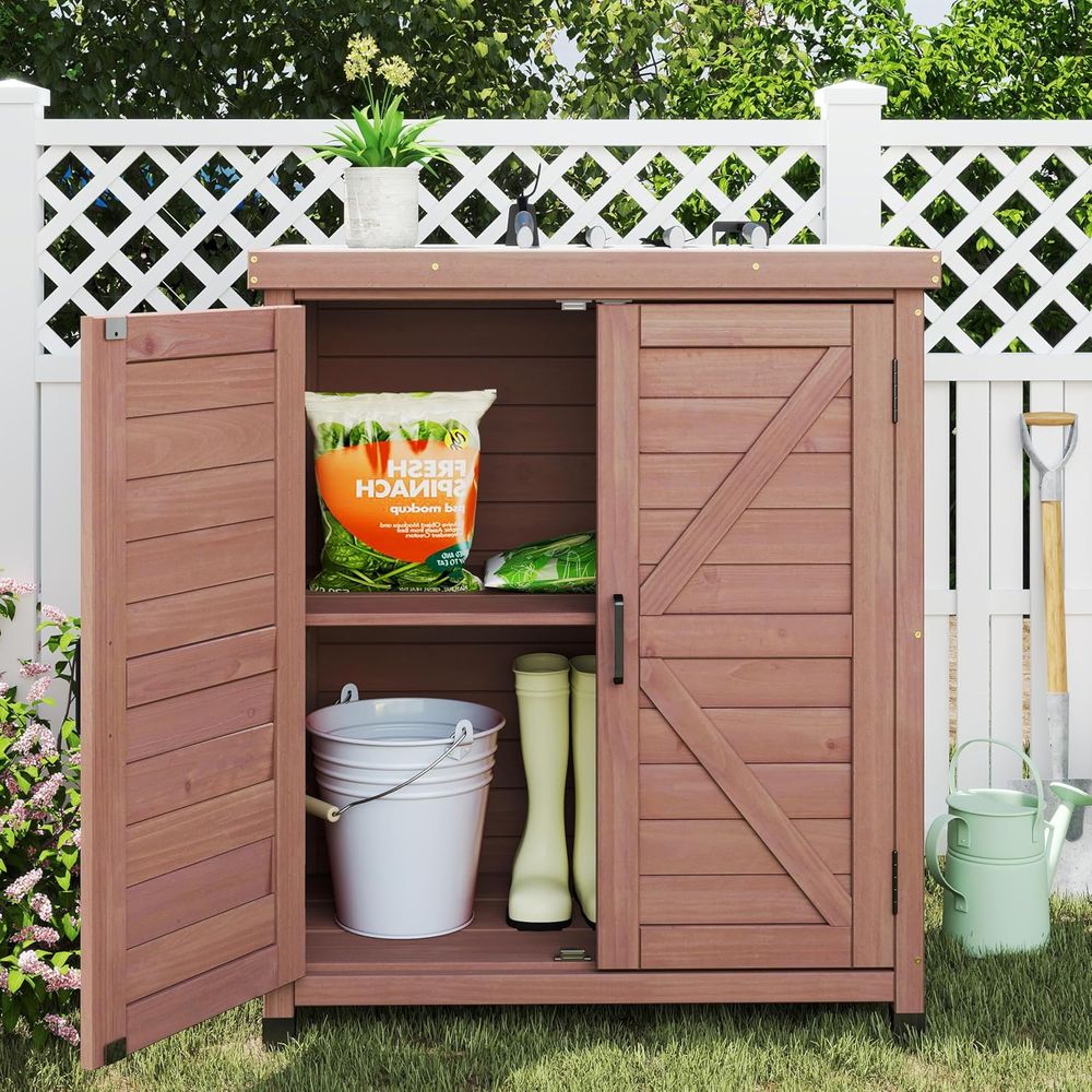 Opbergkast voor buiten & plant - Garden Bench Metal recensie en prijs
