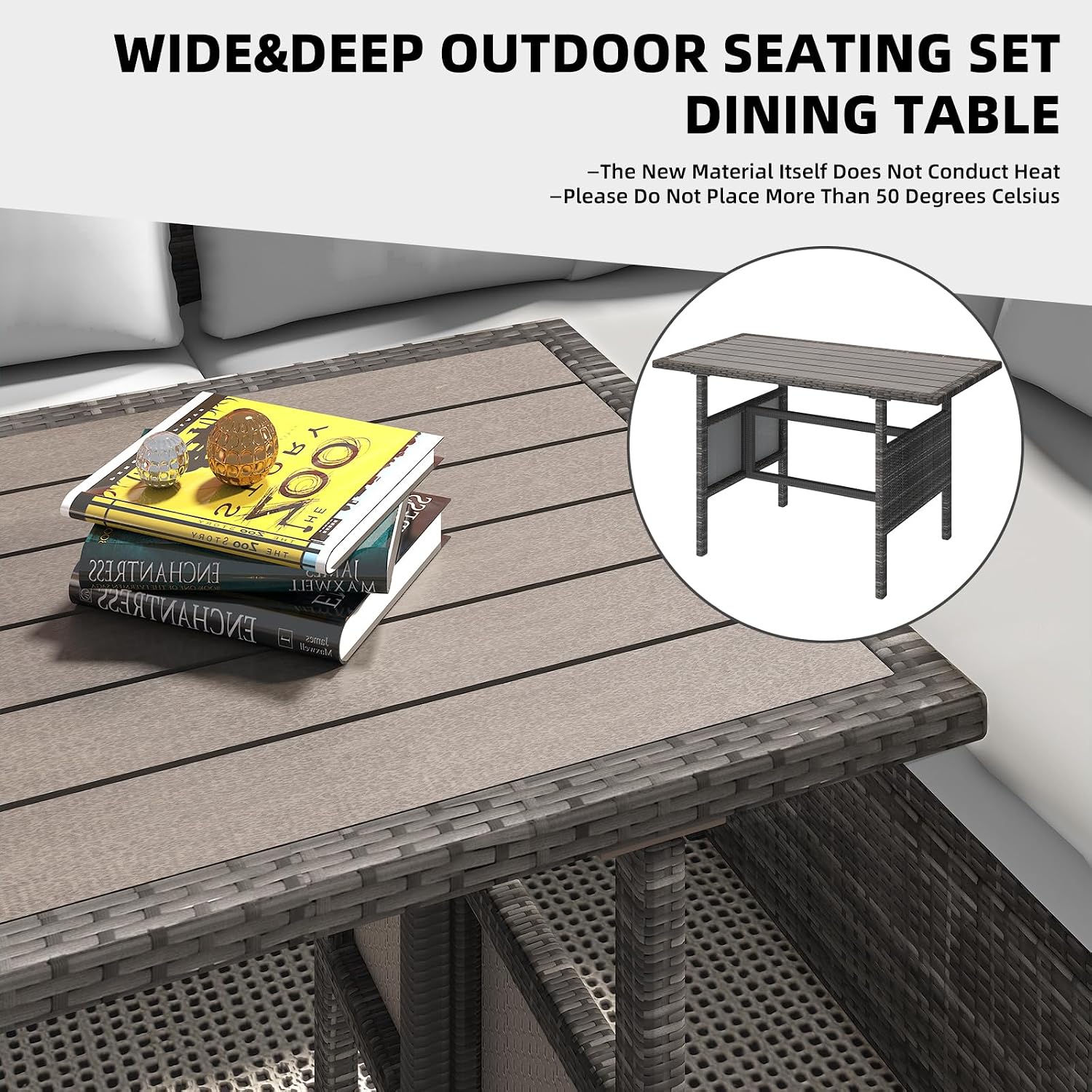 7-delige outdoor wicker patio  - Outdoor Furniture Cushion recensie en prijs