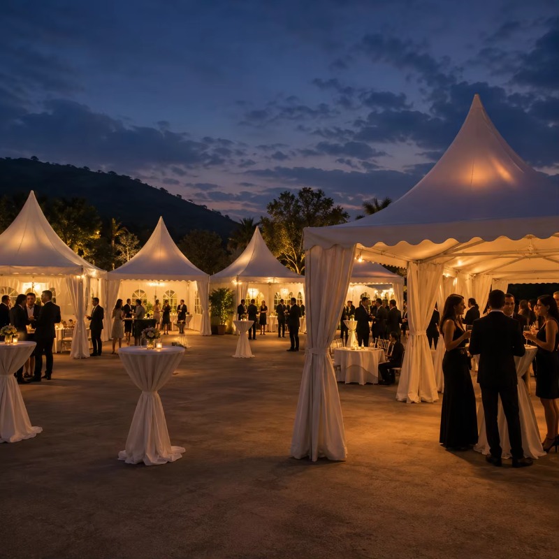 Aanpasbare witte pagodetent me - Outdoor Furniture Exhibition recensie en prijs